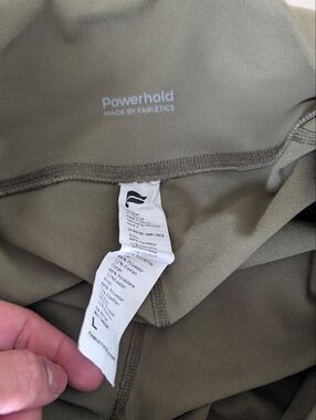 Fabletics Powerhold Leggings in Olive Green